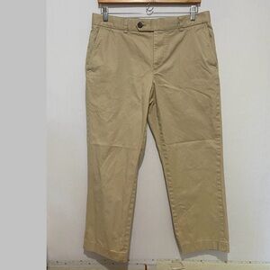 Brooks Brothers Milano Pants Size 33 Khaki‎ Slim Fit Chino Dress Casual Office